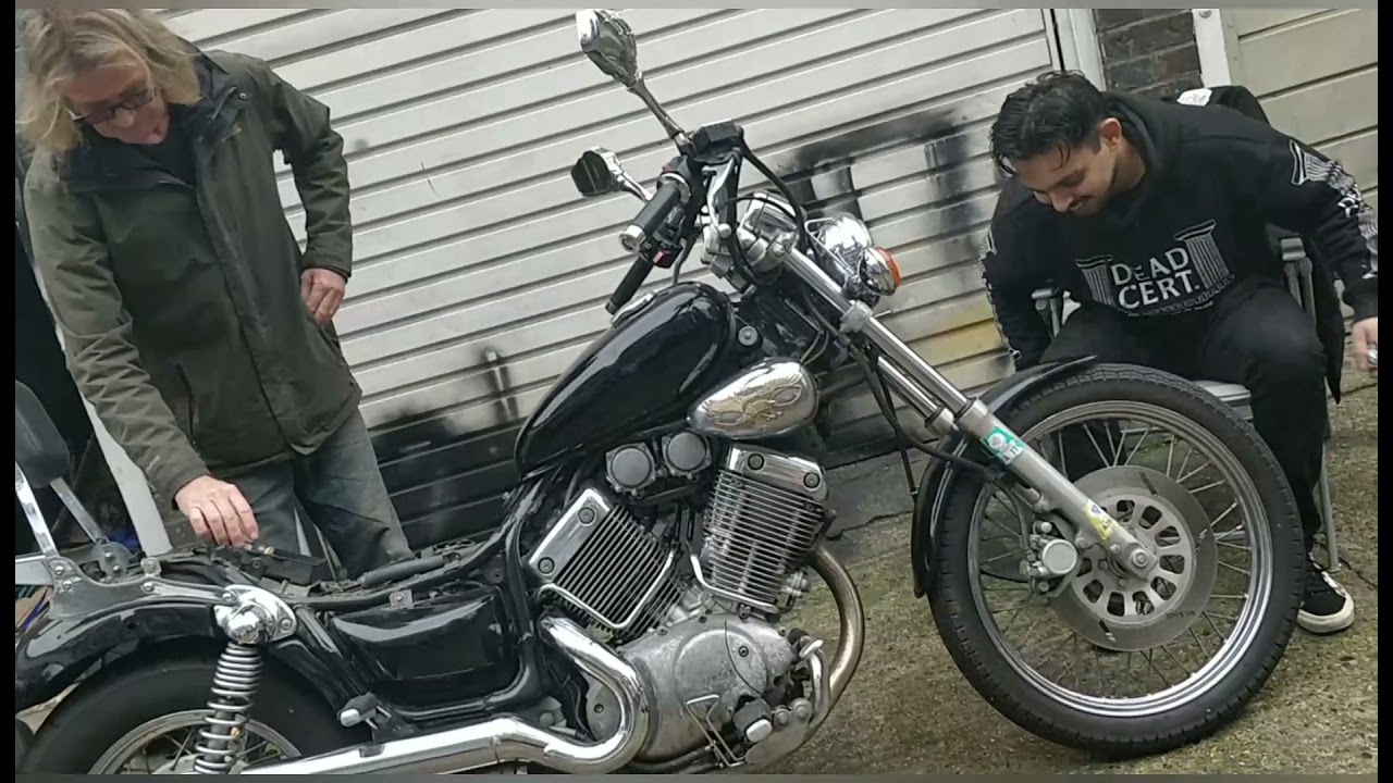 Yamaha virago, (Sultans), first real look and mini service. Ulez advice. (2022)