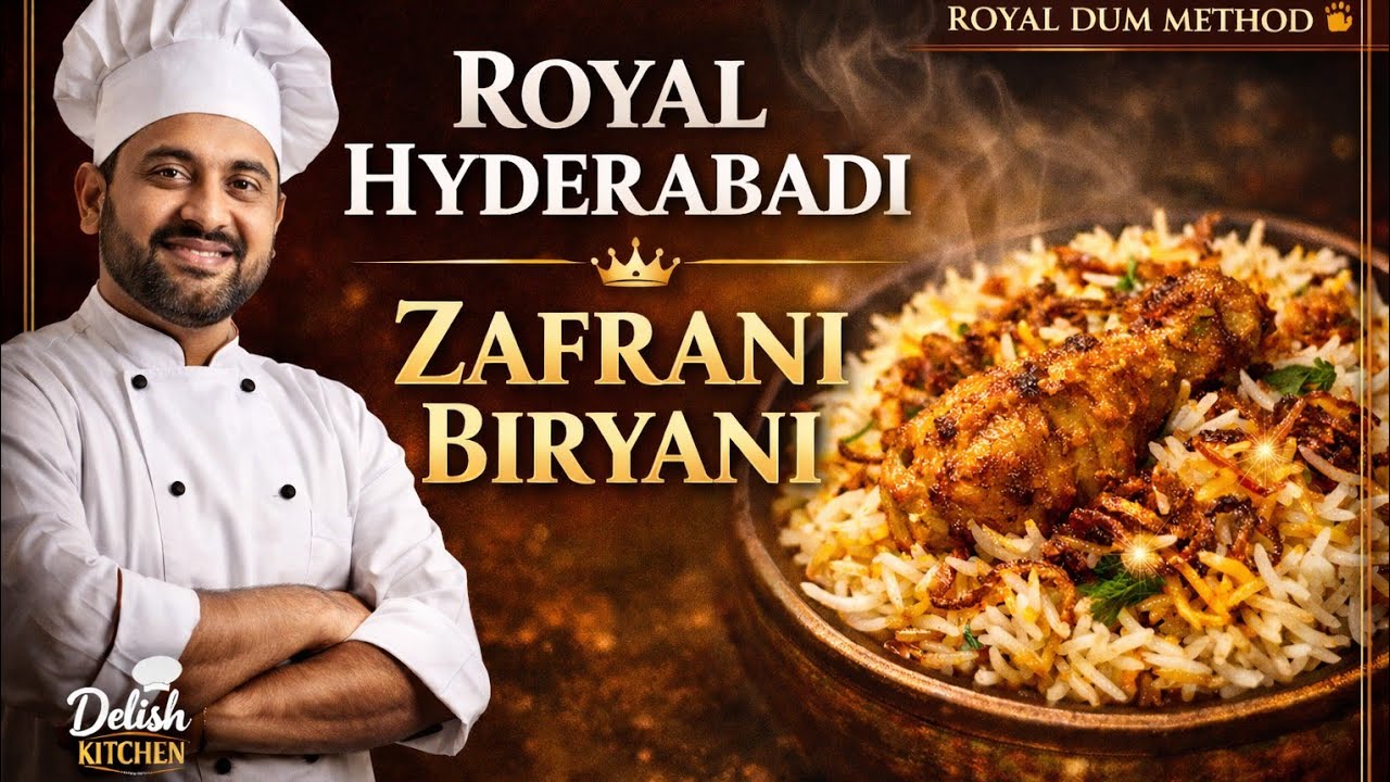 Soft & Juicy Hyderabadi Zafrani Biryani – Hotel Jaisa Taste! 👑🍛” ✅#food #viral #trending #fyp 