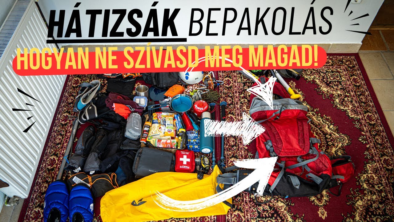 Így pakold be a felszerelésed a hátizsákba!