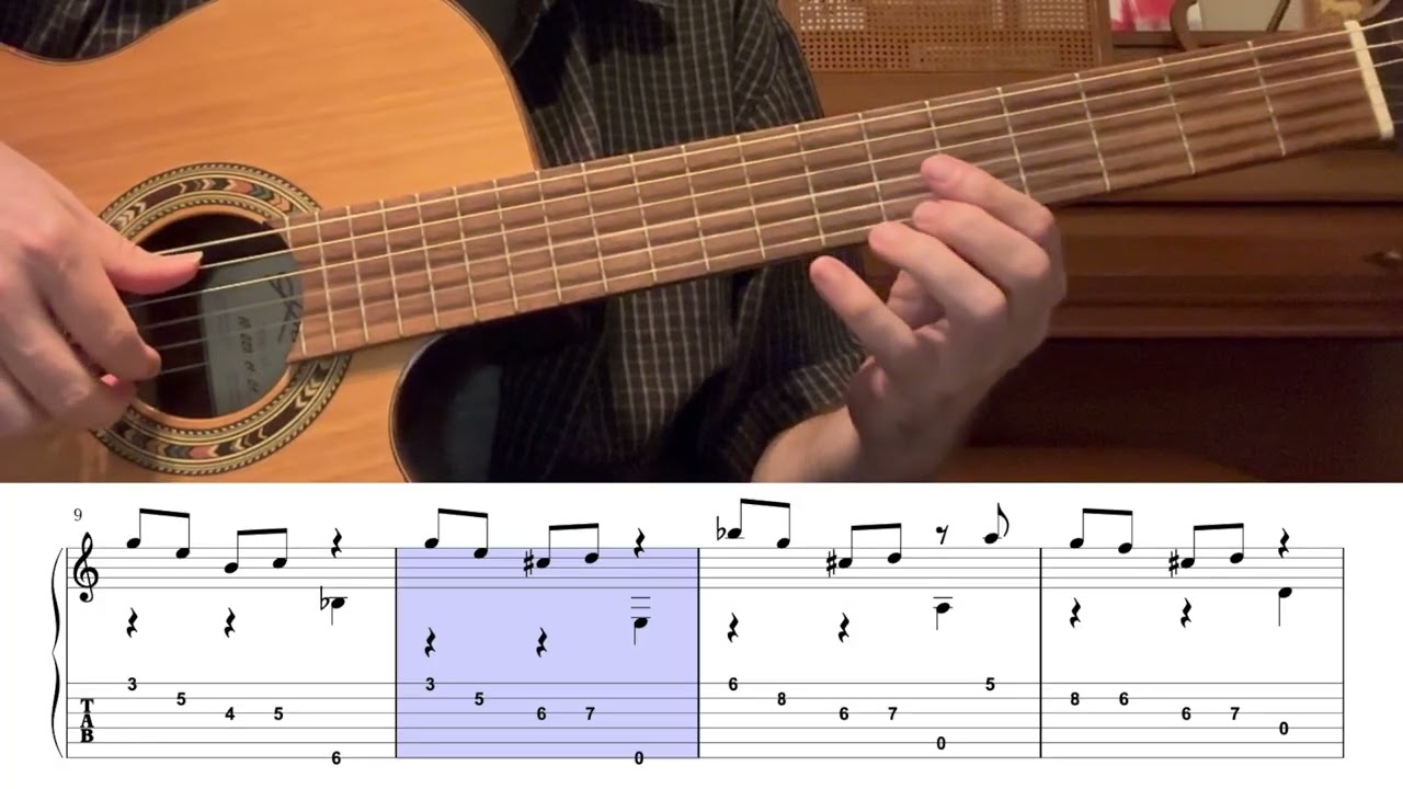 Sarabande (with guitar tab) - J.S. Bach