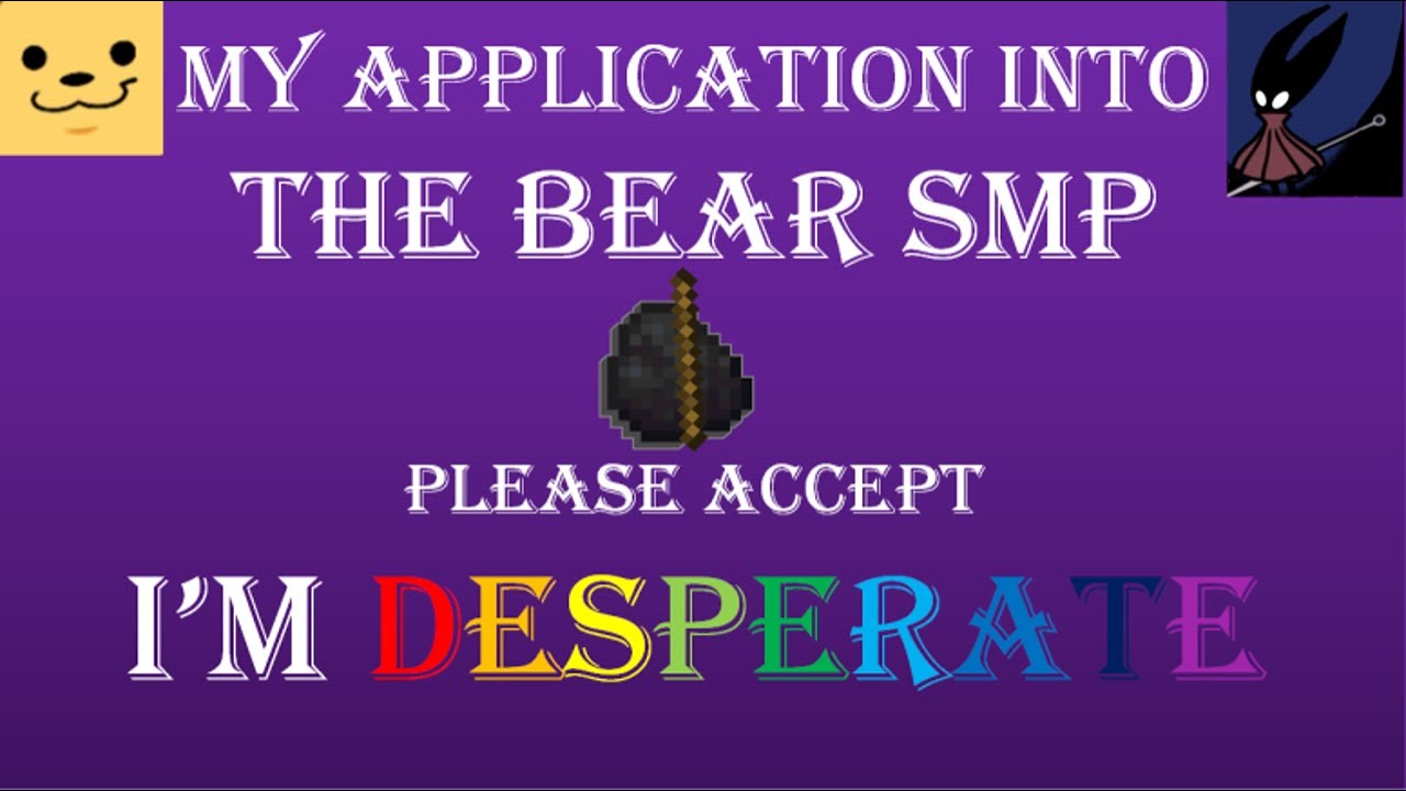 Here it is, my Bear SMP Application #bearsmp #bearsmpapplication #bearsmpapplications