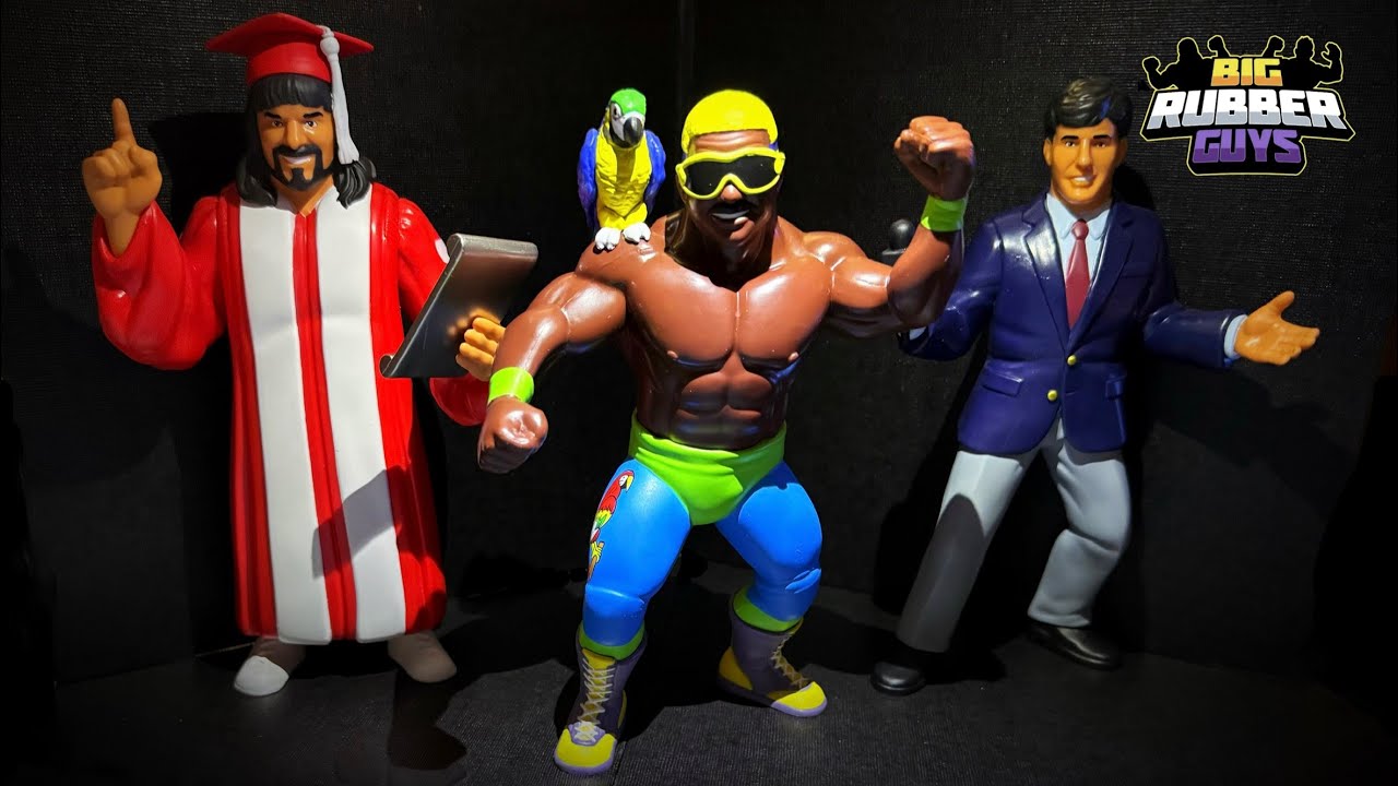 Обзор фигурок Коко Б. Уэйра, Гения Лэнни Поффо и Шона Муни из серии Big Rubber Guys! #wrestlingfigs