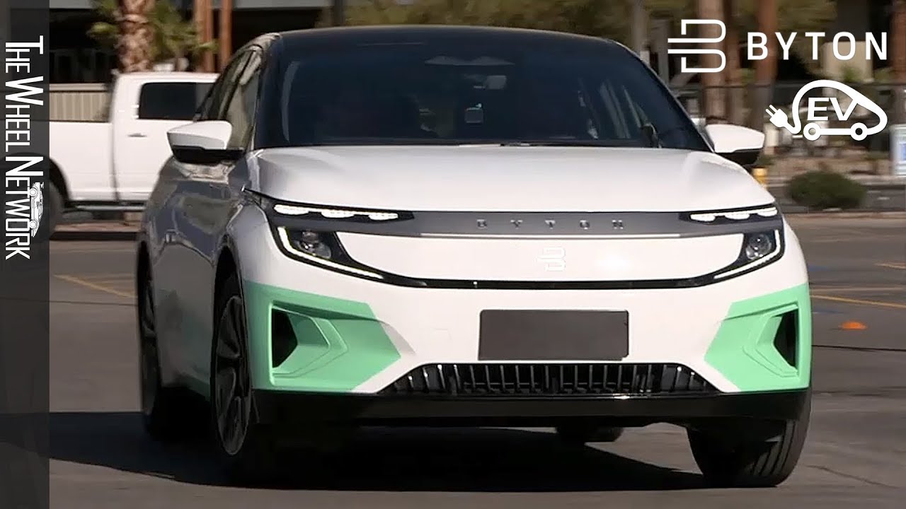 Byton M-Byte EV Prototype Driving in Las Vegas