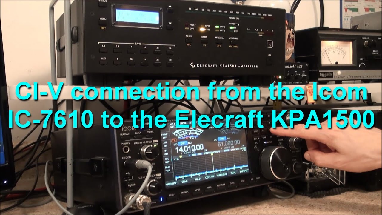 CI-V connection - Icom IC-7610 to an Elecraft KPA1500