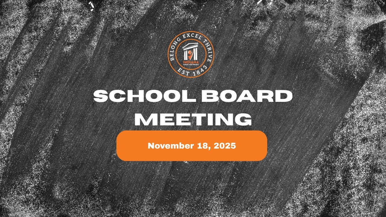 November 2025 School Board Meeting | Indiana School for the Deaf