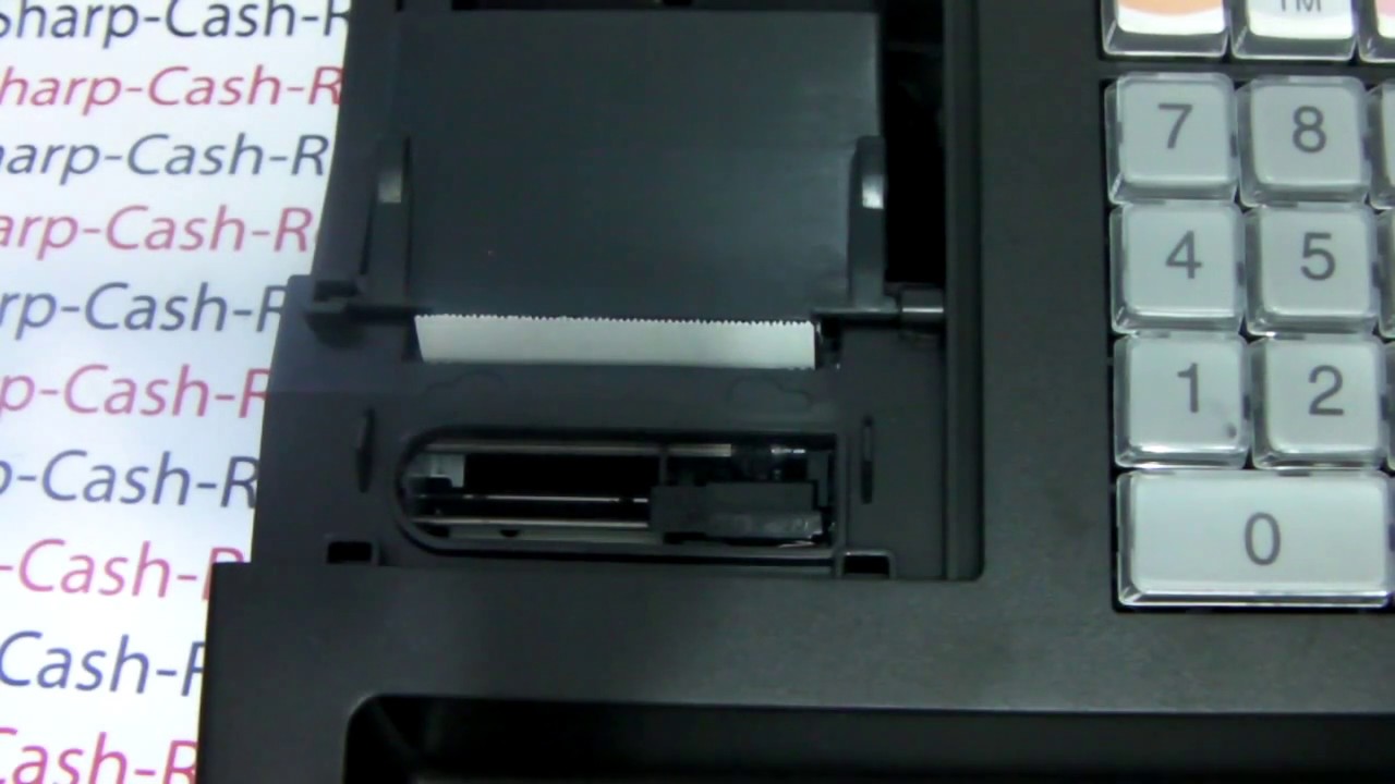 How To Fit Ink Roller How To Change Ink Roller Sharp XE-A107 / XEA107 Cash Register