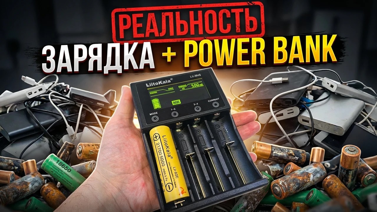 Power bank и зарядка LiitoKala lii-M4S за 1000 руб.