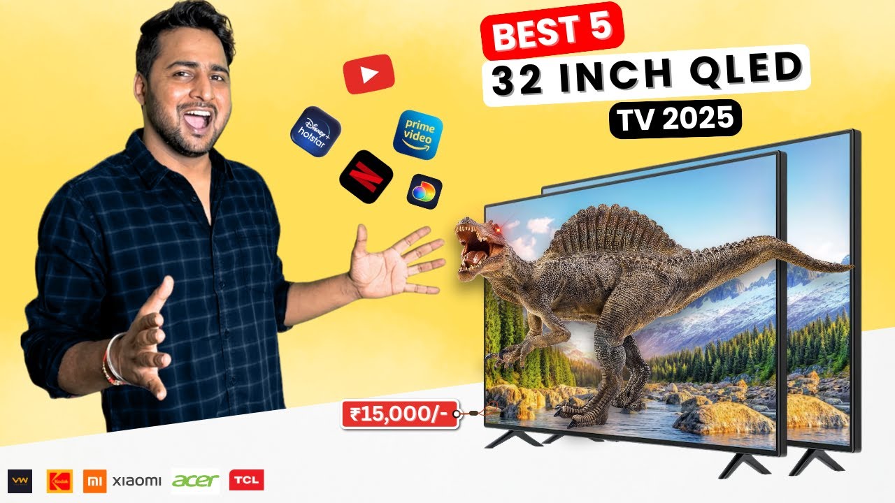 Best 5 QLED TVs 32 inch Under ₹15,000 (2025) | Top 5 Budget Picks