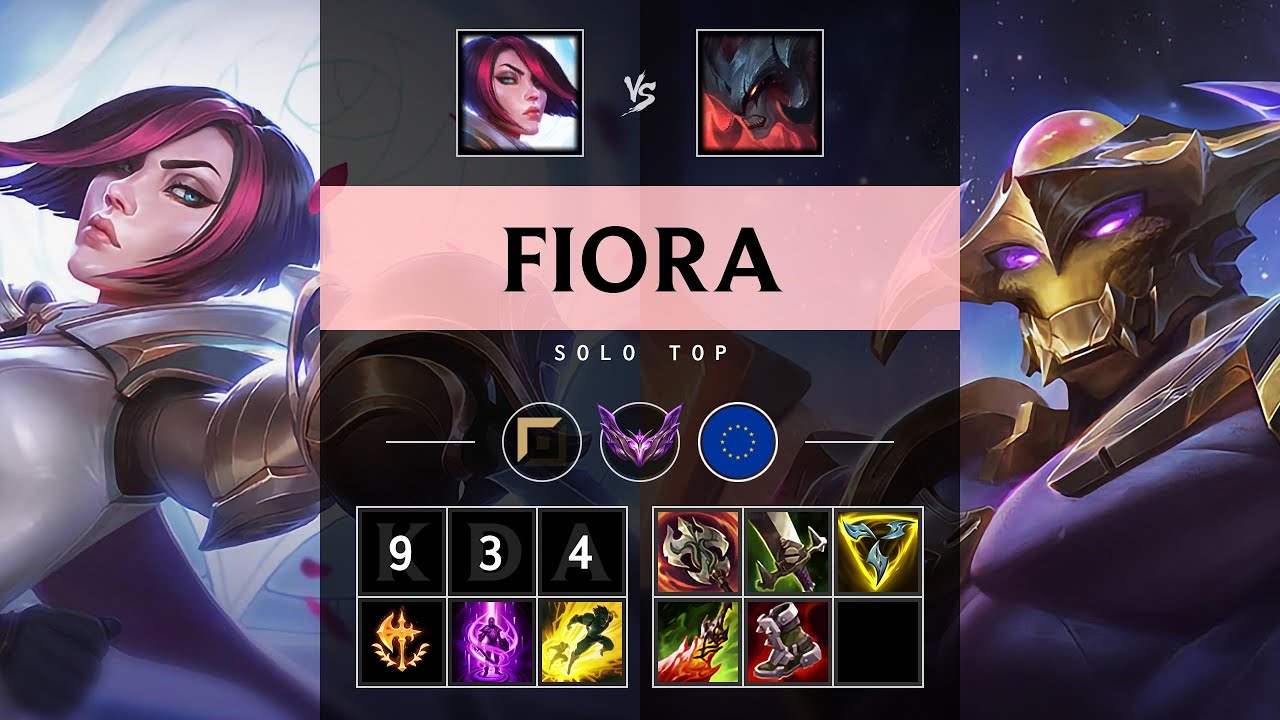 Fiora Top vs Aatrox: Rampage - EUW Master Patch 14.21