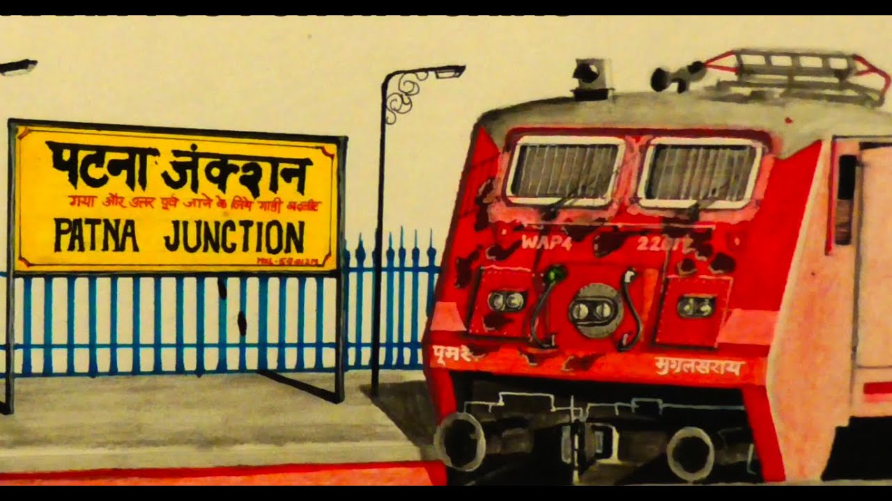 Old Mughalsarai WAP4 22017 resting at PATNA