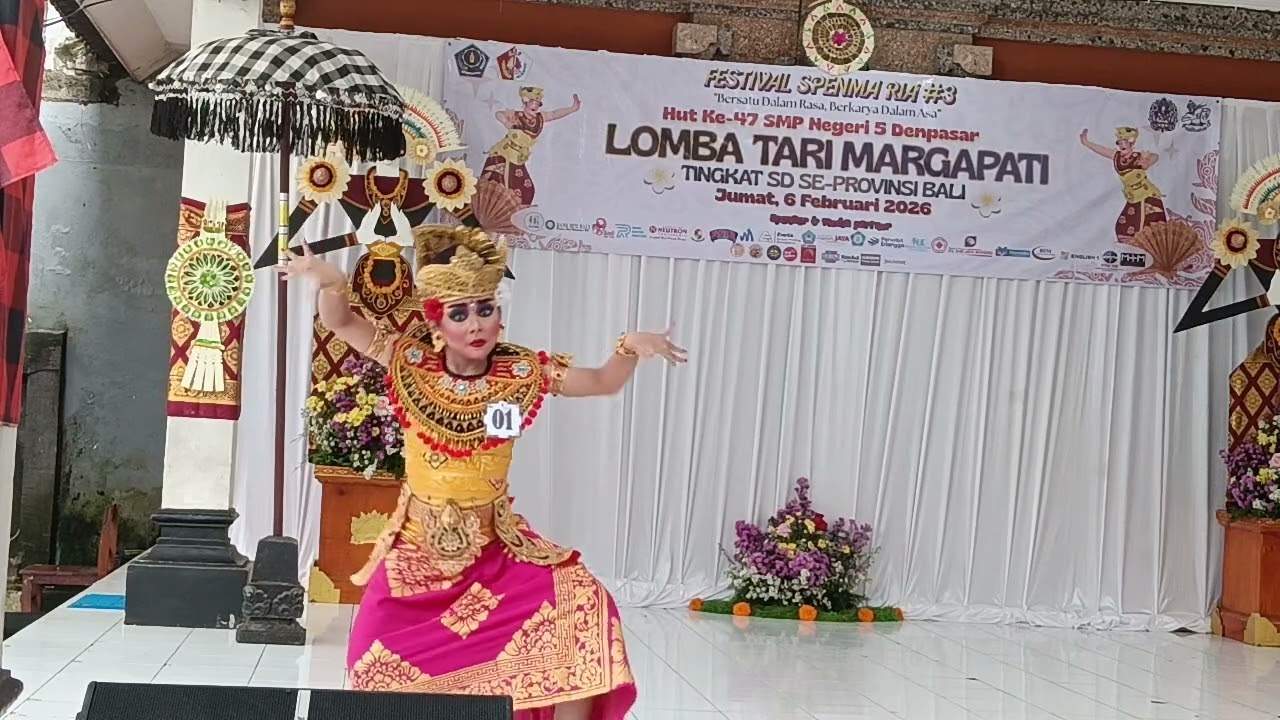 LOMBA TARI MARGEPATI SMP NEGRI 5 DENPASAR TINGKAT SE PROVINSI BALI