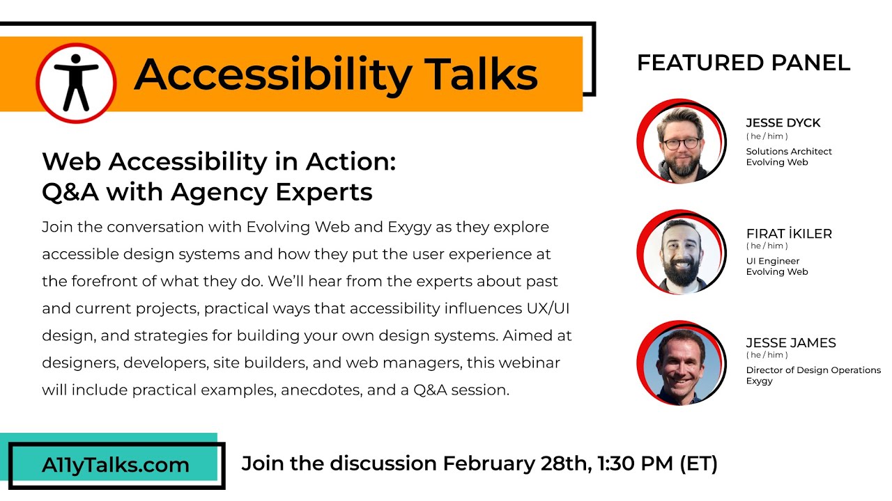 Web Accessibility in Action: Q&A with Agency Experts - Panel Discussion (A11yTalks - Feb 2023)