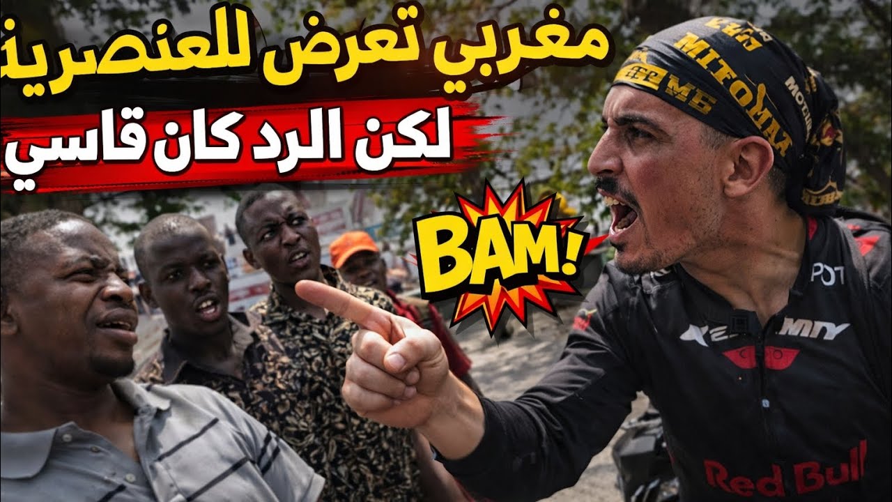 شاهد مغربي في أفريقيا تعرض للعنصرية.. شاهد الرد الذي ألجم الجميع! 🇲🇦🔥