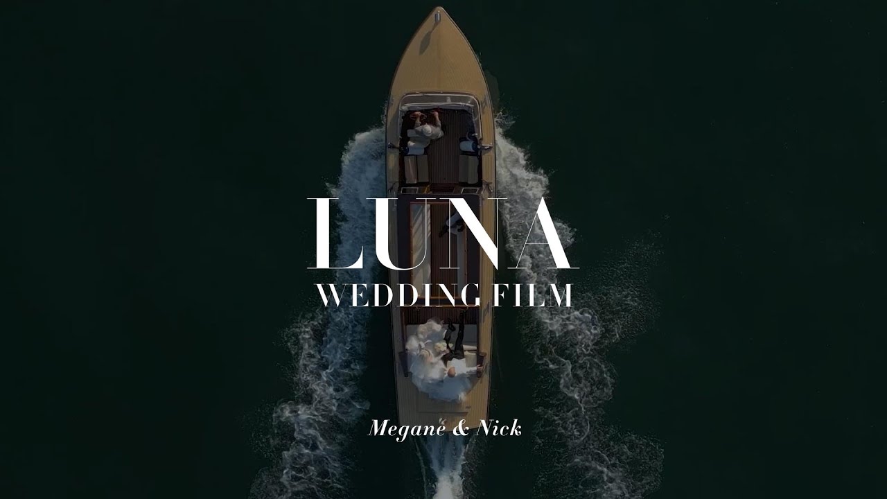 Il matrimonio a Villa Geno di Megane & Nick | Matrimonio sul Lago di Como | Barca ripresa dal drone