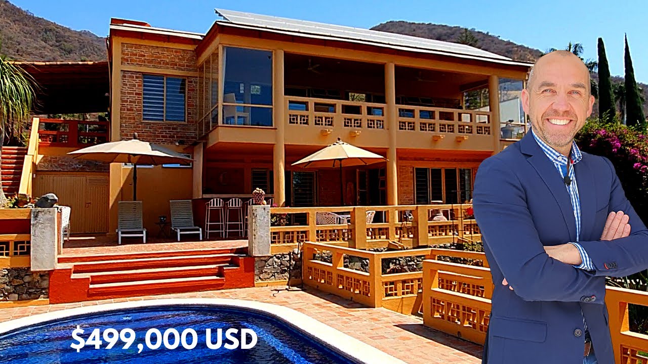 LUXURY HOME FOR SALE in AJIJIC VILLAGE┃LAS SALVIAS ┃LAKE CHAPALA ┃MEXICO┃ $499,000 USD┃POOL & VIEWS