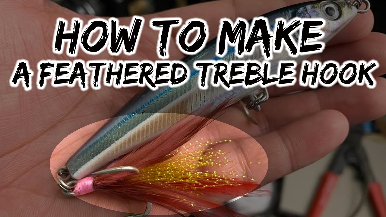HOW TO MAKE A FEATHERED TREBLE HOOK