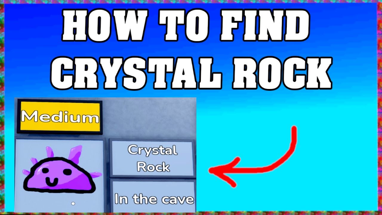 How To Find CRYSTAL ROCK in FIND THE ROCKS ROBLOX 🪨 [Update] [walkthrough]