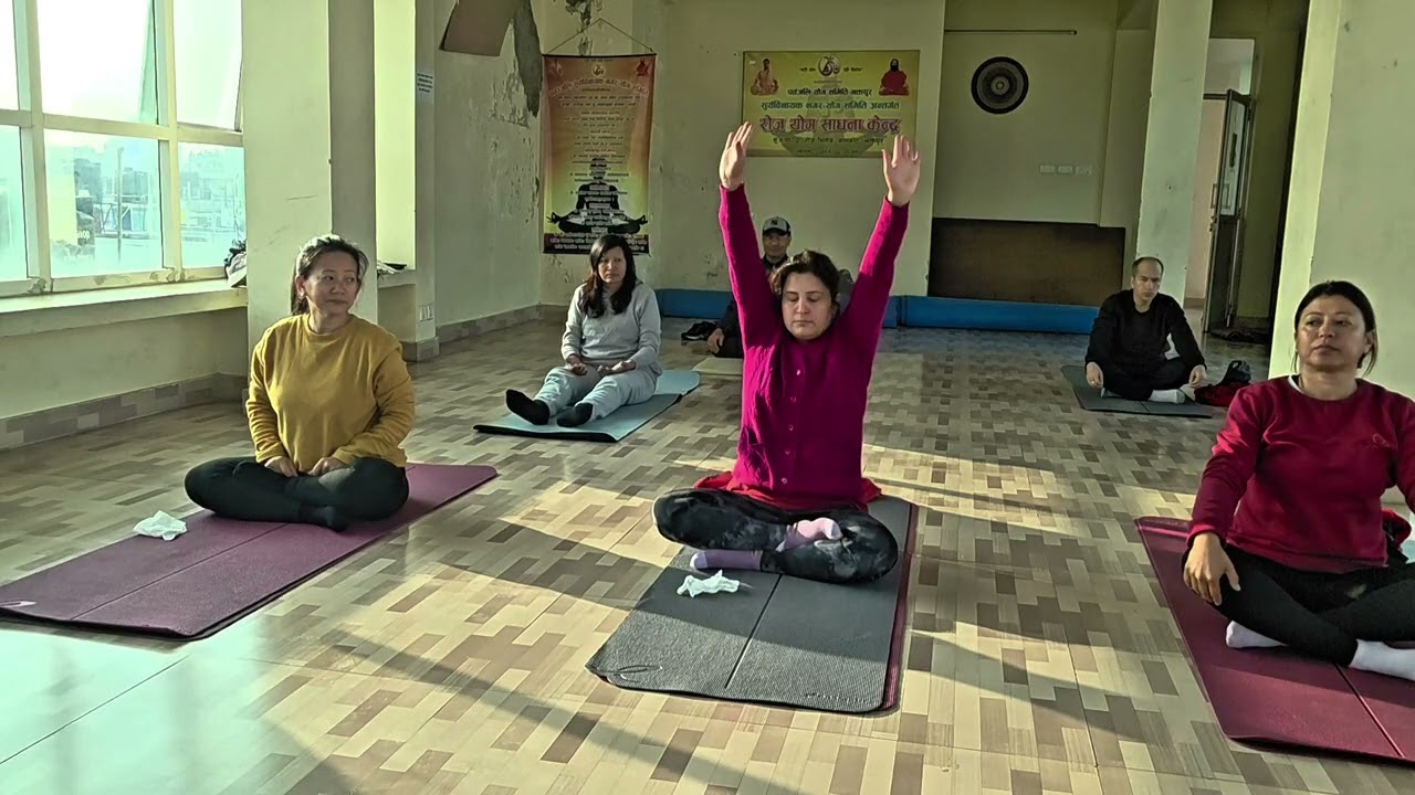 Yoga class After Cardio , Our Teacher Ram Panday 🙏