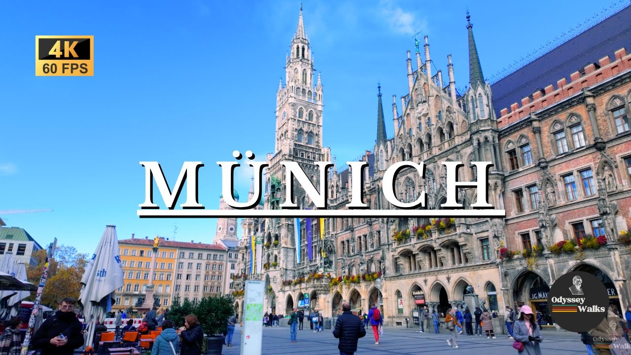 Munich Walking Tour 🇩🇪 | Exploring the Heart of Munich City in 4K