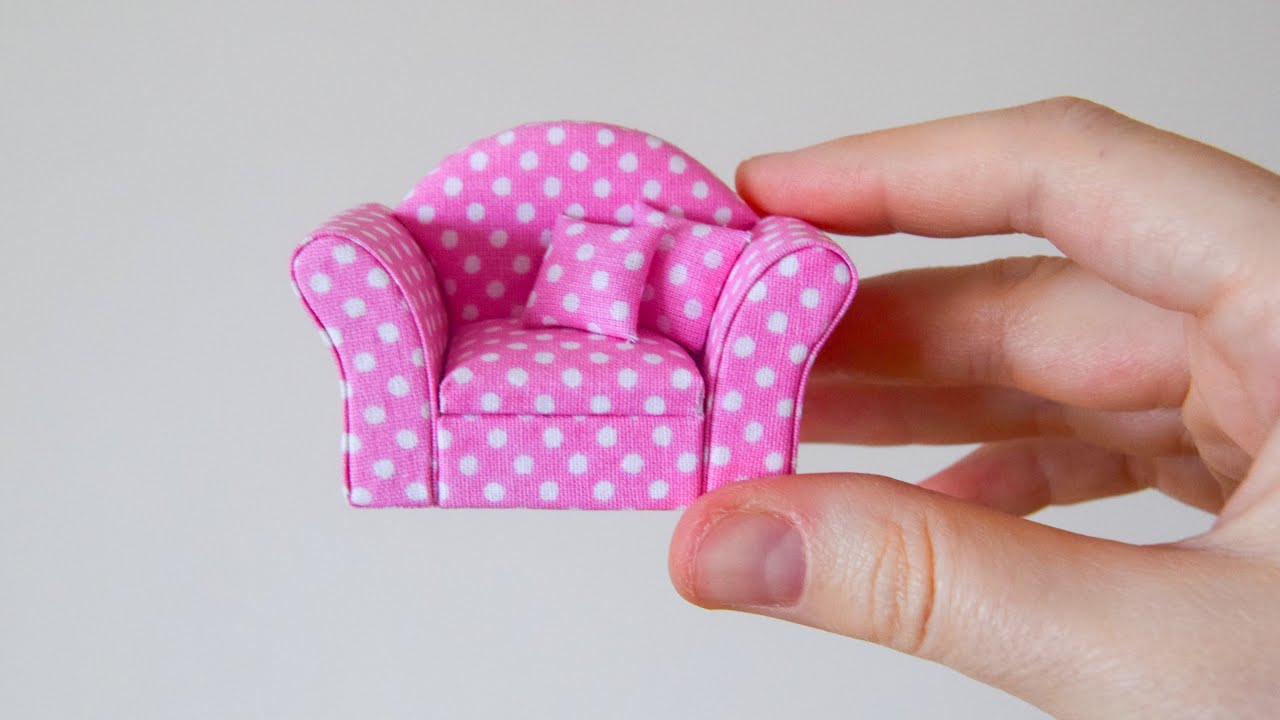 PAPER TOWEL and CARDBOARD! DIY Miniature Sofa | Step by Step