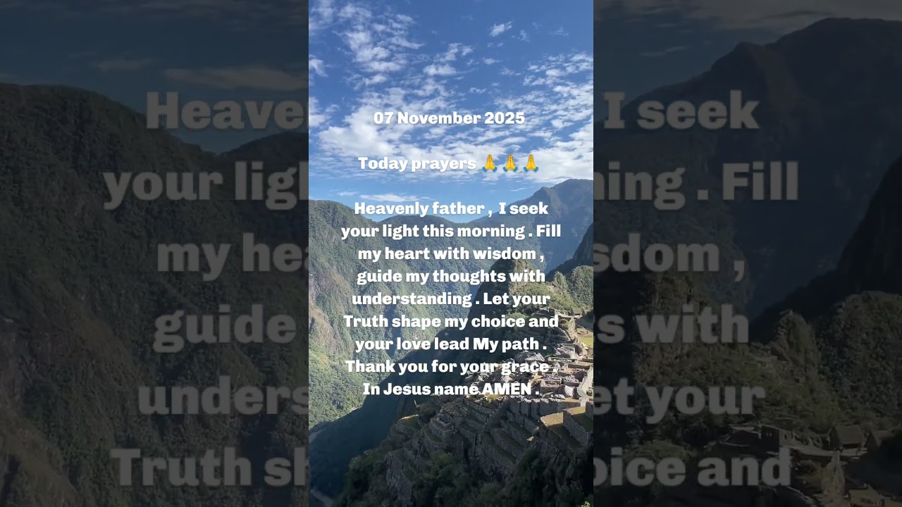 Heavenly father today's prayers 🙏.