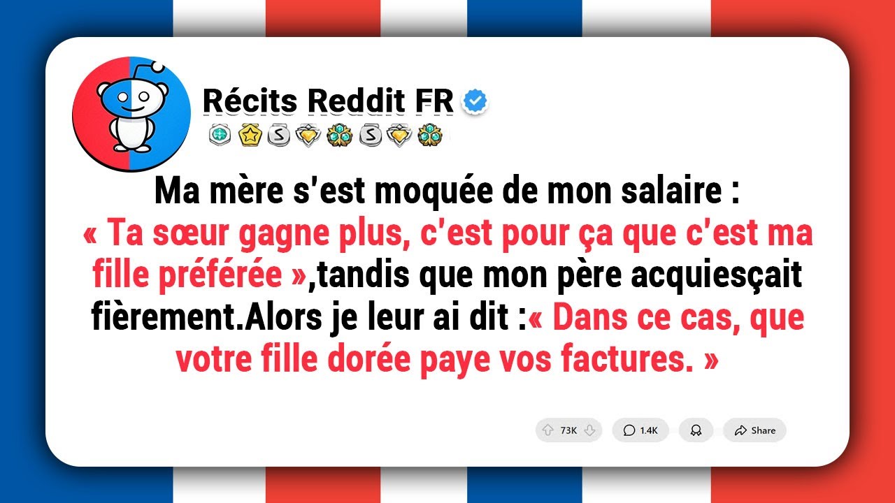 Ma mère s’est moquée de mon salaire: «Ta sœur gagne plus, c’est pour ça que c’est ma fille préférée»