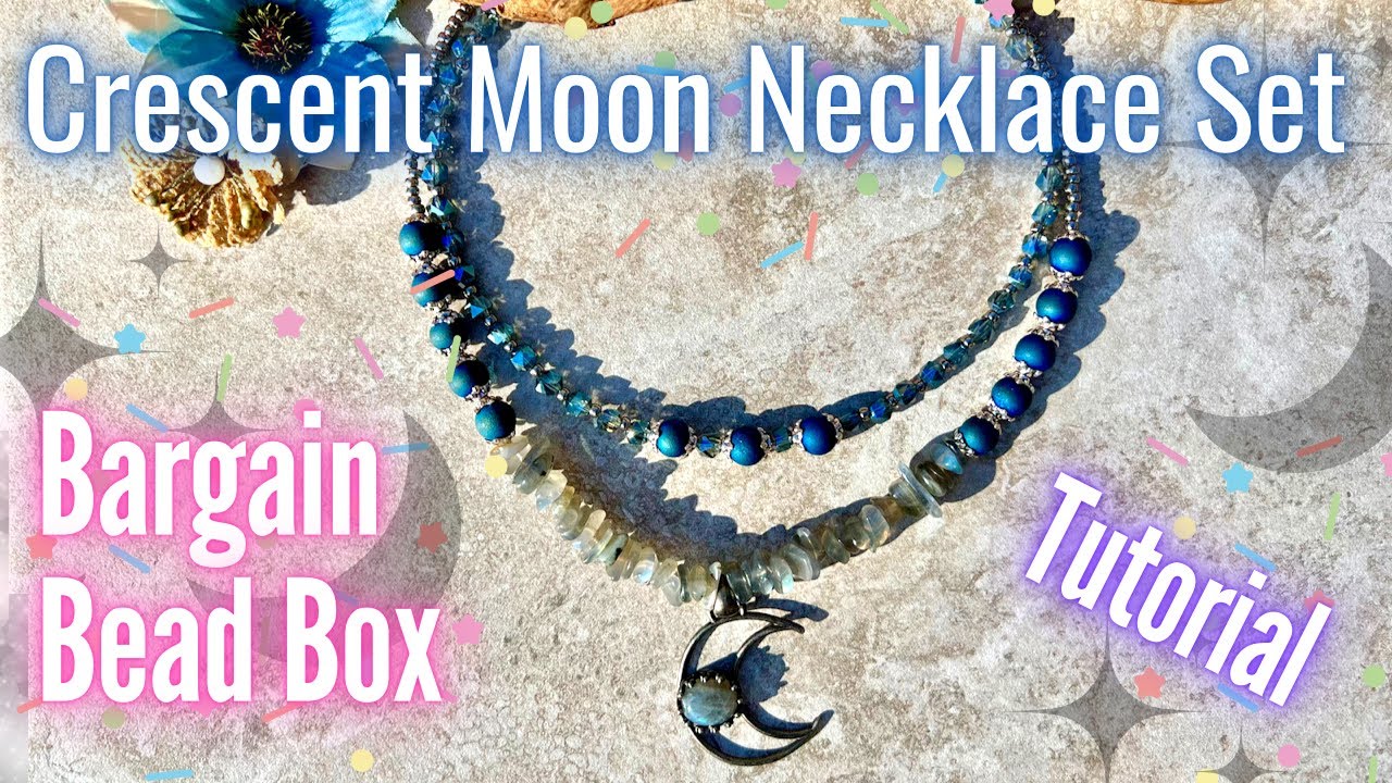 Crescent Moon Necklace Set | Jewelry Making | Bargain Bead Box