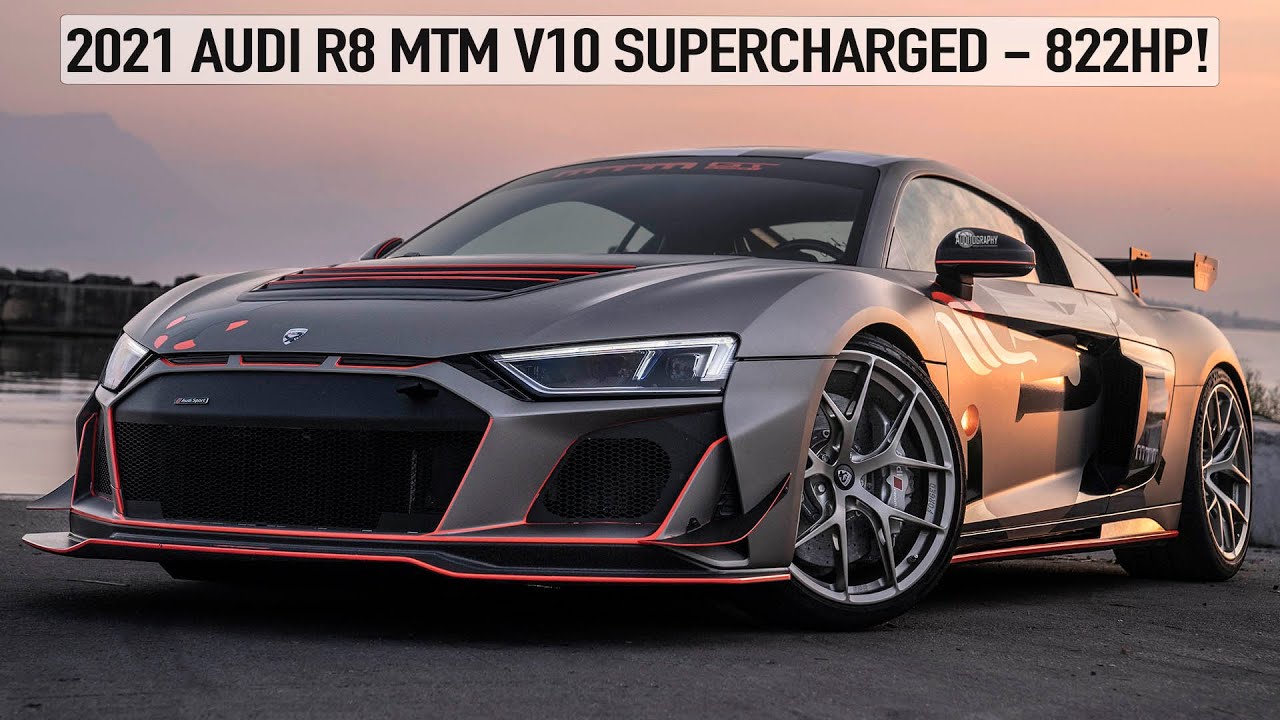 BEAST! 2021 822HP AUDI R8 MTM V10 SUPERCHARGED GT STREET - CRAZY R8 WITH INSANE SOUNDS!