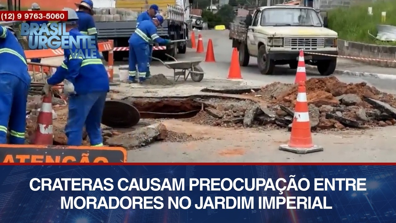 Cateras causam preocupação entre moradores no Jd Imperial em SJCampos | BRASIL URGENTE VALE
