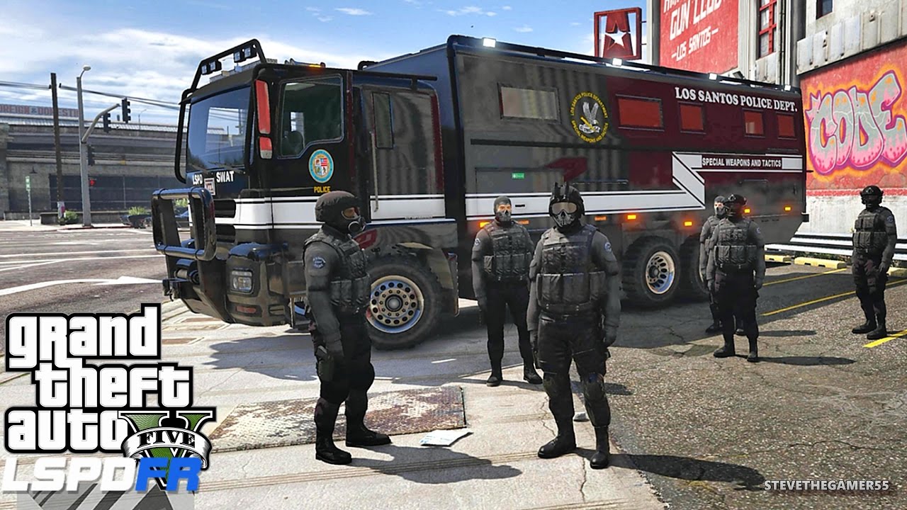ИГРАЮ за SWAT TEAM в GTA 5 (Модификации)