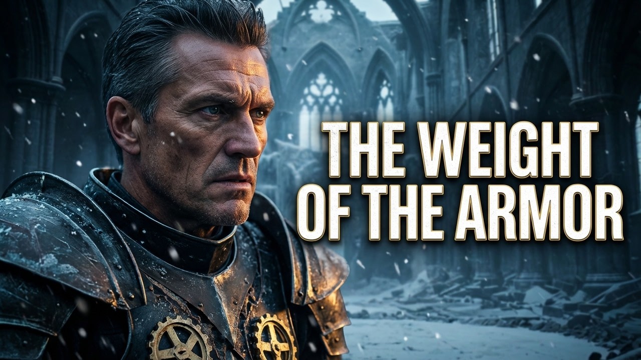THE WEIGHT OF THE ARMOR (Official AI Music Video) — Vivaldi Winter Grunge Reborn