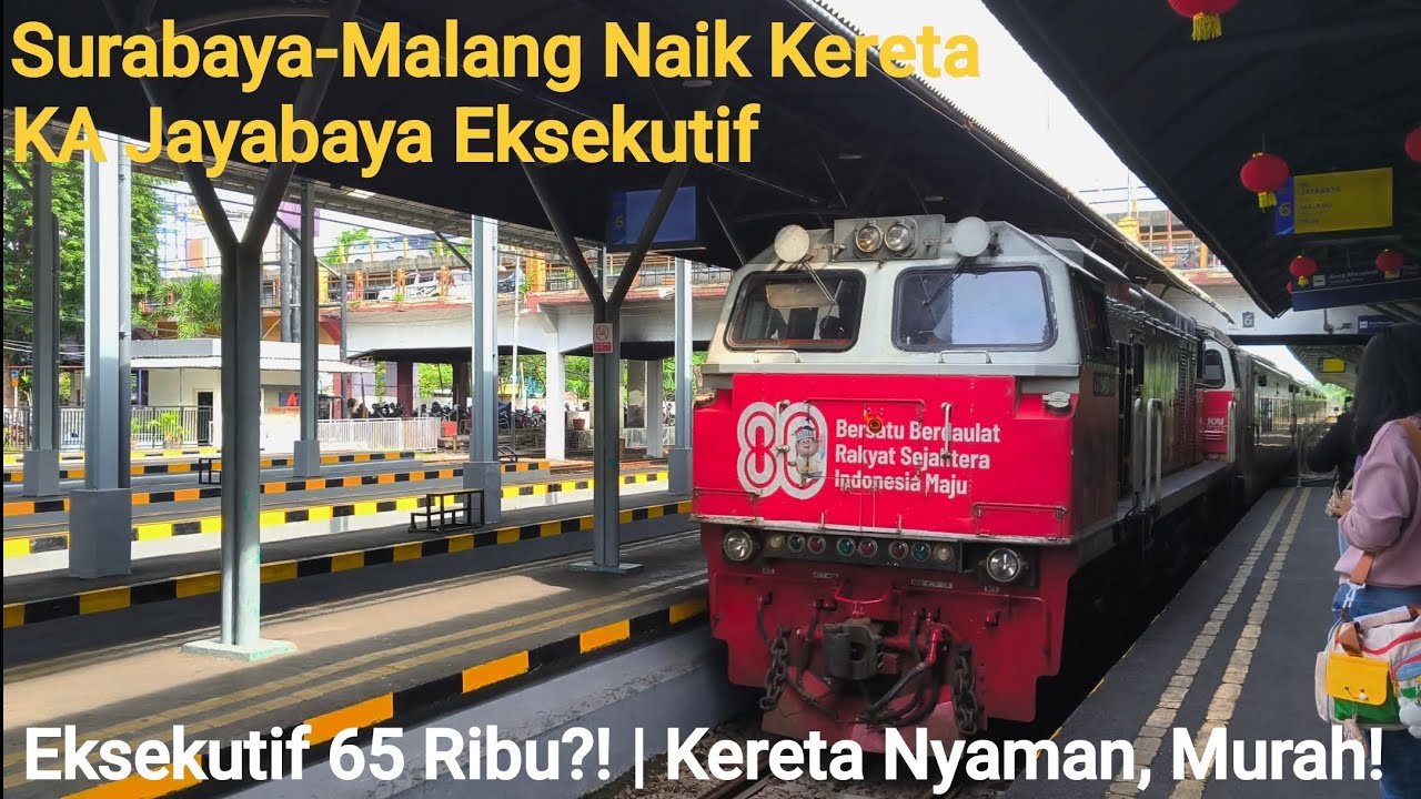 Perjalanan Pagi Naik Kereta Jayabaya Surabaya–Malang | Kelas Eksekutif 65K