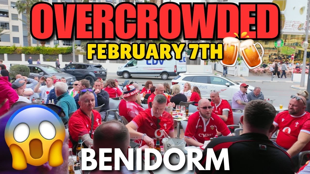 Benidorm is Busier than EVER! 😱🍺 HUGE Crowds PACK Pubs, Bars & Terraces!