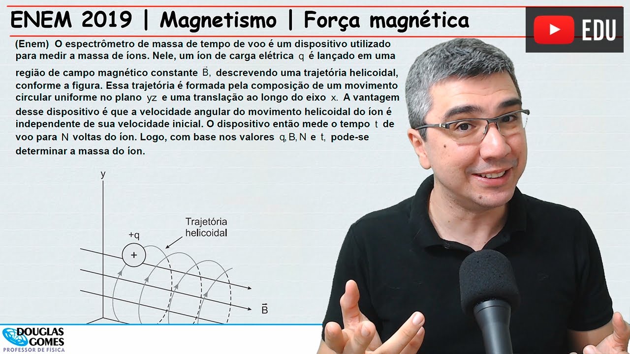 ENEM 2019 | Questão de Magnetismo | Força Magnética | Movimento circular