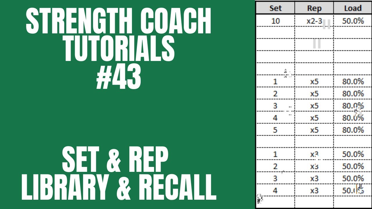 Strength Card Organization Set & Rep Recall | DSMStrength | Strength Coach Tutorials #43