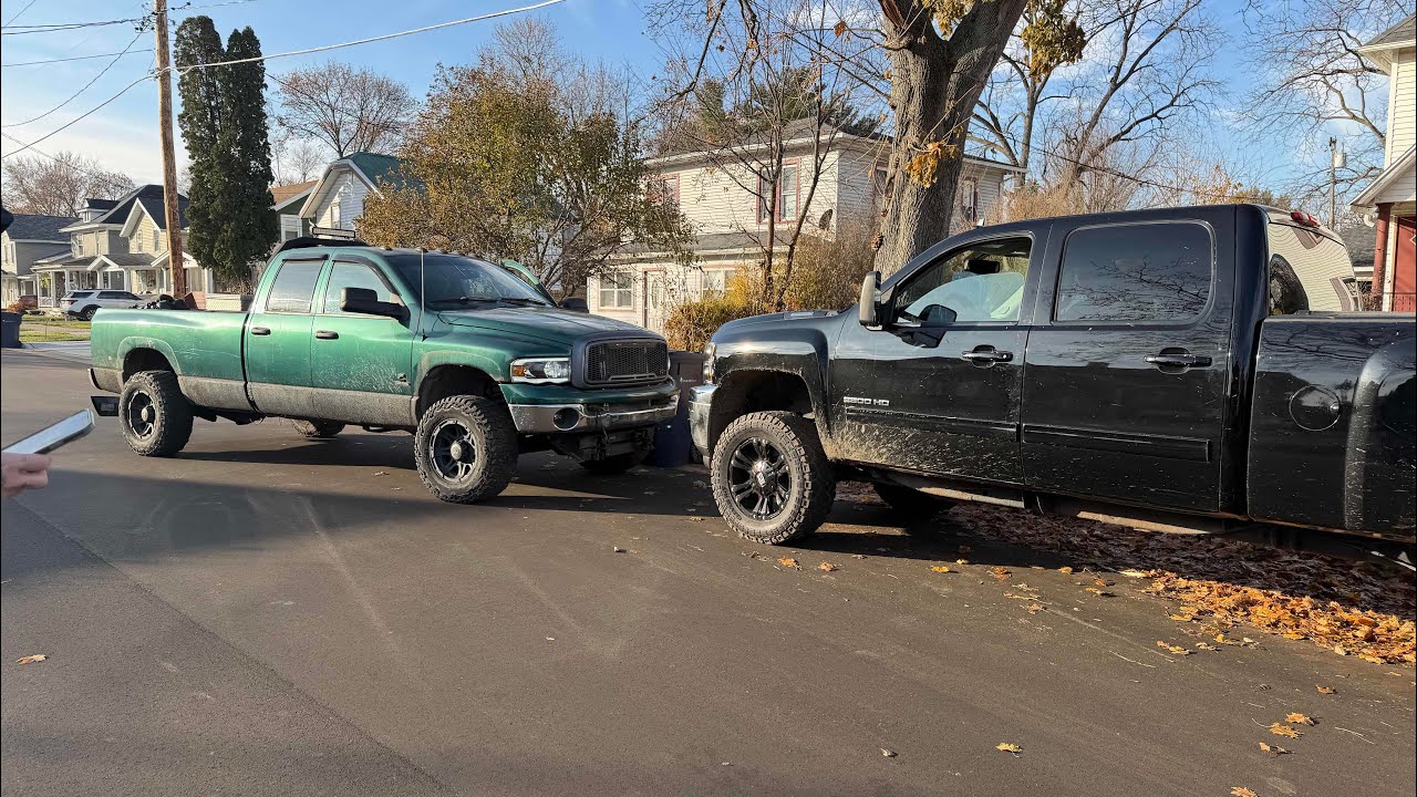 doordashing in a lifted cummins 