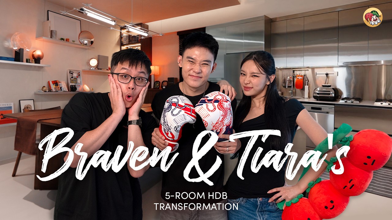 Braven & Tiara&rsquo;s DREAM HOME Is Brutalist & Dopamine Decor Inspired?! | Get ID 5-Room HDB