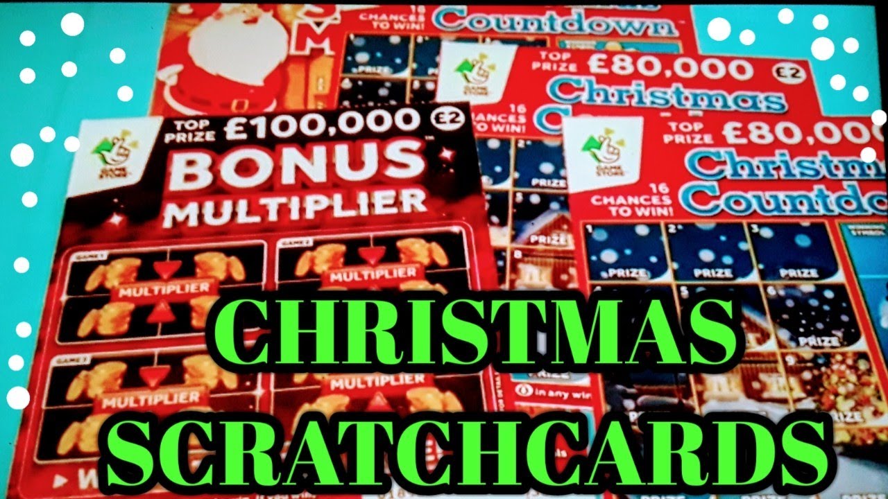 WINNERS...CHRISTMAS SCRATCHCARDS..SANTA'S MILLIONS CHRISTMAS COUNTDOWN...BONUS MULTIPLIER..CLASSIC