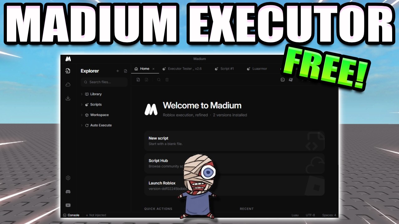 ЛУЧШИЙ бесплатный и безключевой эксплойт для Roblox на Windows?! &mdash; Madium Executor