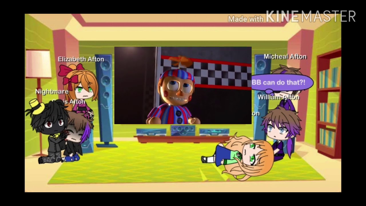 Aftons + Nightmare react to withered vs Nightmare vr and withered vs Funtime