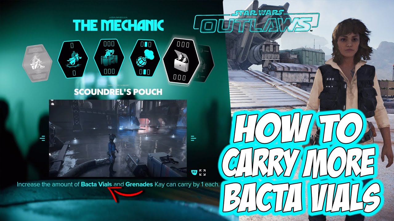 Star Wars Outlaws - How to CARRY MORE BACTA Heal VIALS