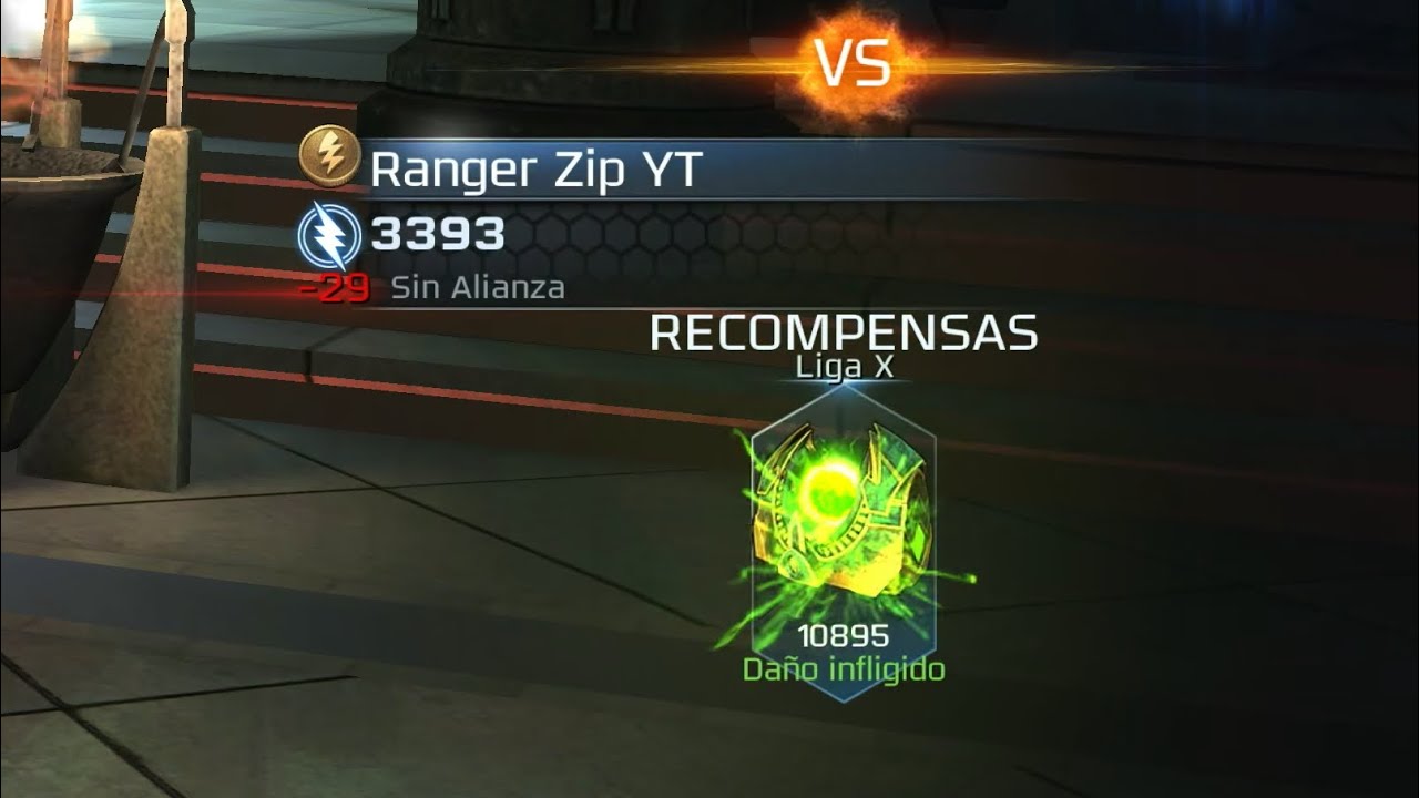 A una partida de liga de campeones Power Rangers Legacy Wars 