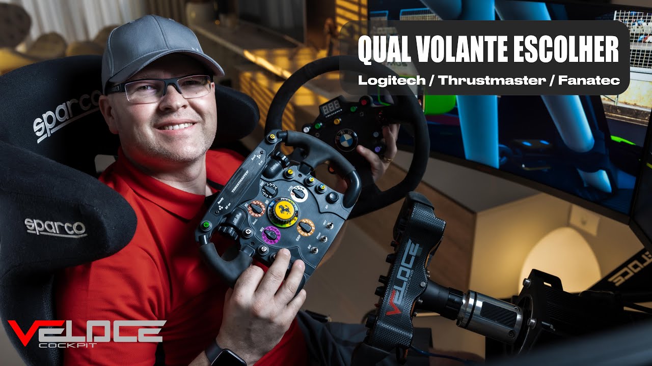 Qual melhor volante para iniciar Logitech G29 G923 G27, Fanatec, Thrustmaster T428 T300, Moza R3 R5?