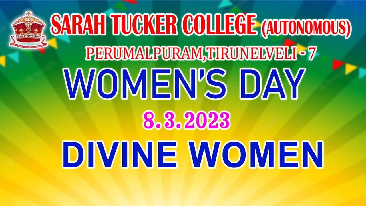 Sarah Tucker College|Women's Day|DIVINE WOMEN 2023
