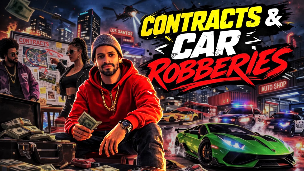 Auto Shop Contracts & Salvage Yard Car Robberies! 💰| UnderDog GTA V LIVE