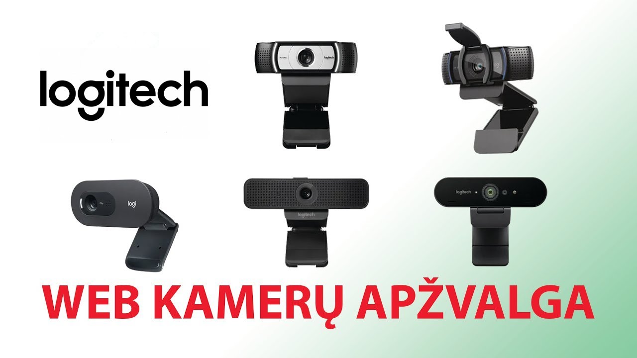 Logitech naujųjų web kamerų apžvalga | Poryt.lt