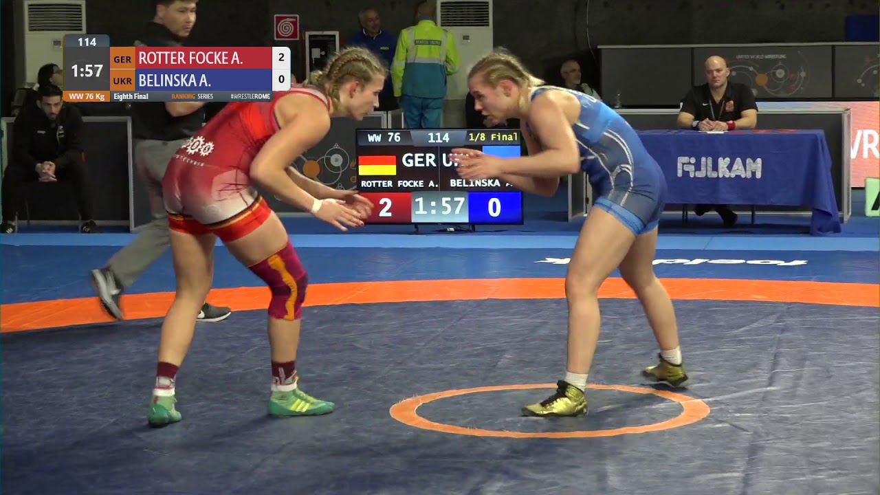 1/8 WW - 76 kg: A. ROTTER FOCKE (GER) v. A. BELINSKA (UKR)