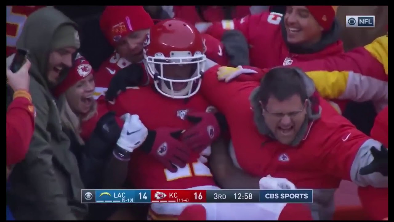 Mecole Hardman 104 Yard Kick Return 2019-2020 Season Against The Chargers
