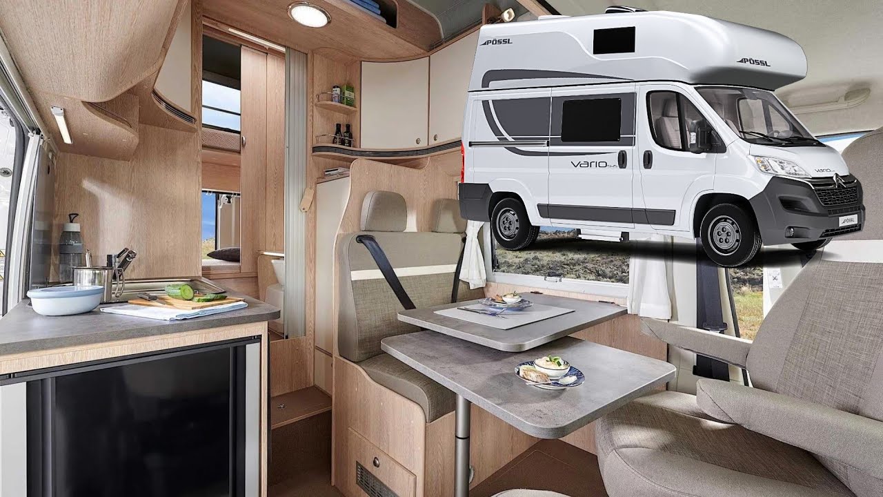 GFK MONOCOCK WOHNMOBIL NUR 5,45m| Pössl Vario 545 2023|4 Schlafplätze OHNE UMBAU|BILLIG SOFORT