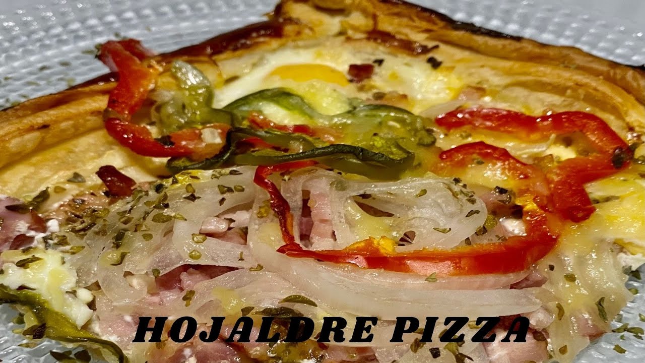 CENA RAPIDA DE HOJALDRE TIPO PIZZA!!